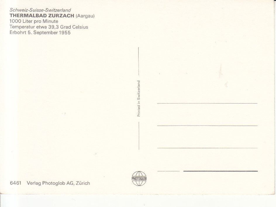 Cartoline postali: Zurzach ca. 1970 – Usato da Bürglen TG venduto da StampGraf 1