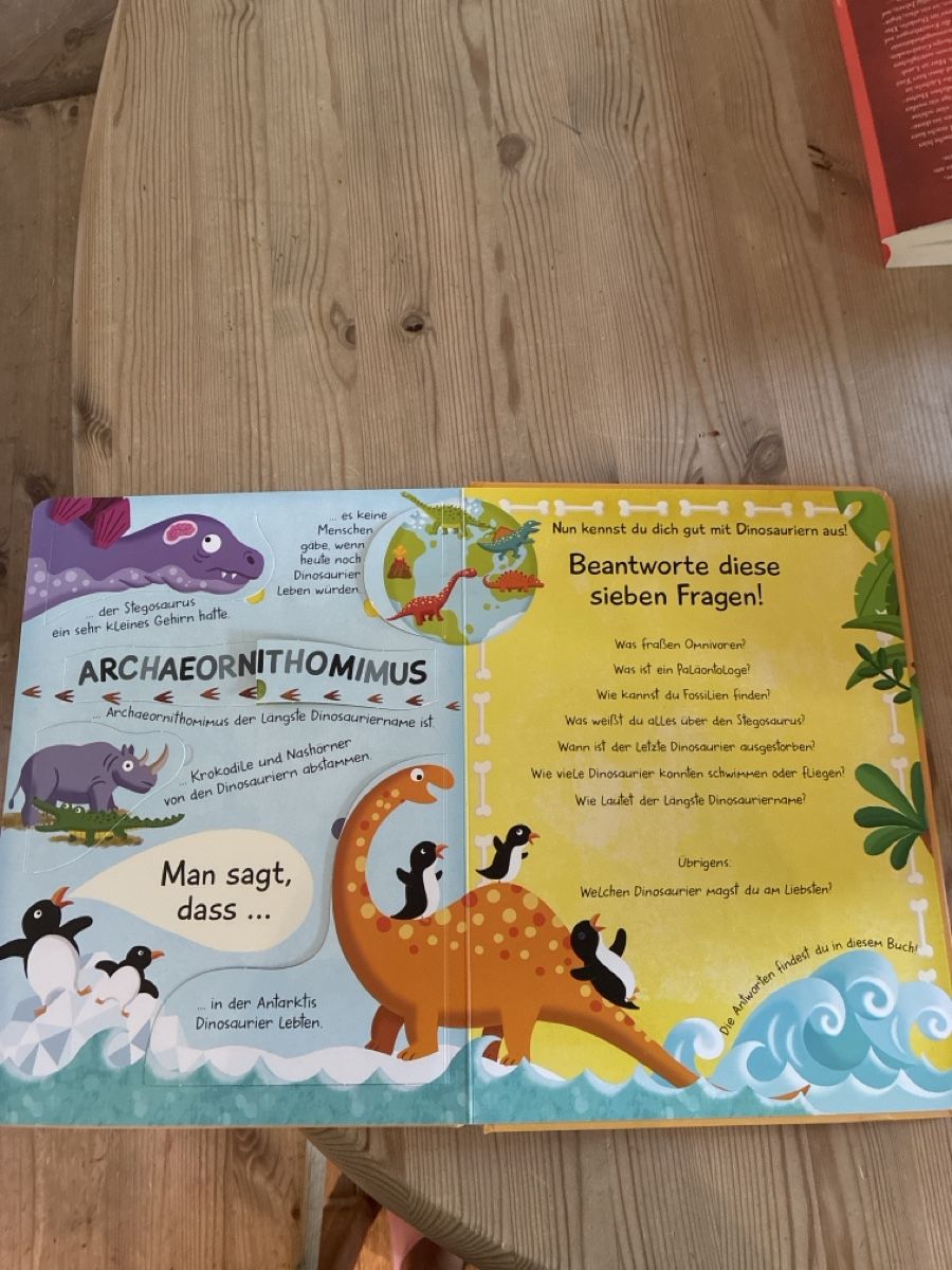 Livres: Antwortbuch Dinosaurier, Klappenbuch – D'occasion à Mitlödi par meyer-sabrina 2