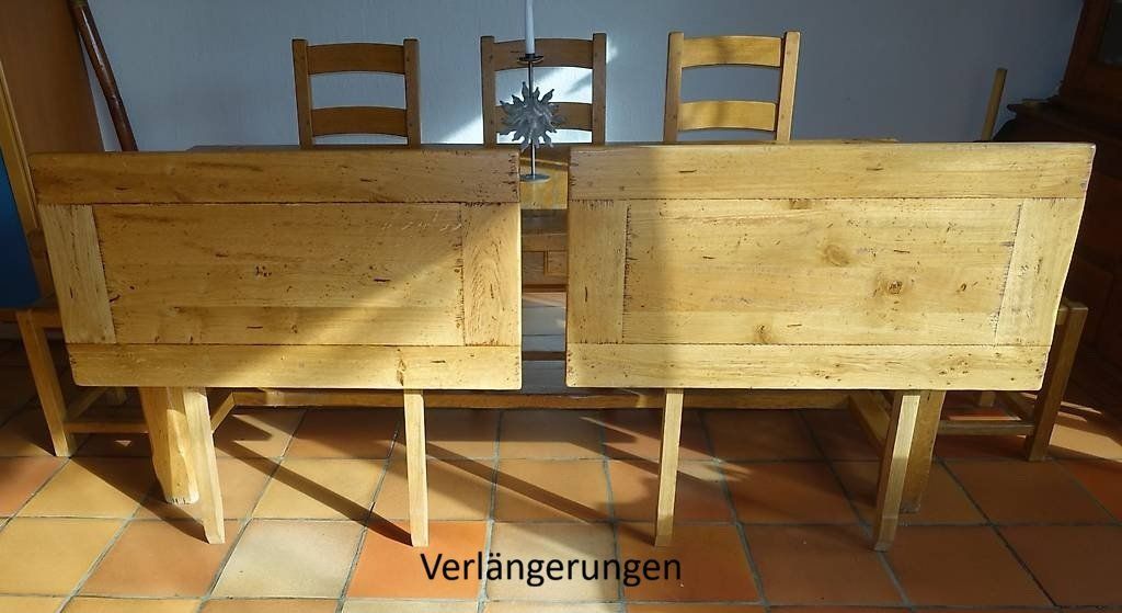 Tavoli: Klostertisch, Eiche, ausziehbar, Stühle, Hocker – Usato da St. Pantaleon venduto da datendrang1 4