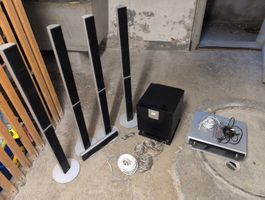 Pioneer 5.1 Heimkinosystem mit Panasonic-Verstärker 580W.