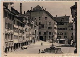 SG 243 Foto-AK WIL SG Am Stadtbrunnen Signiert C. Sch. GF