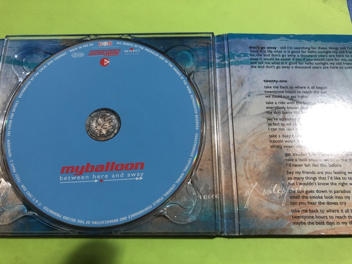 CD: Myballoon Between Here And Away CD guter Zustand – Usato da Flaach venduto da rubo7 1