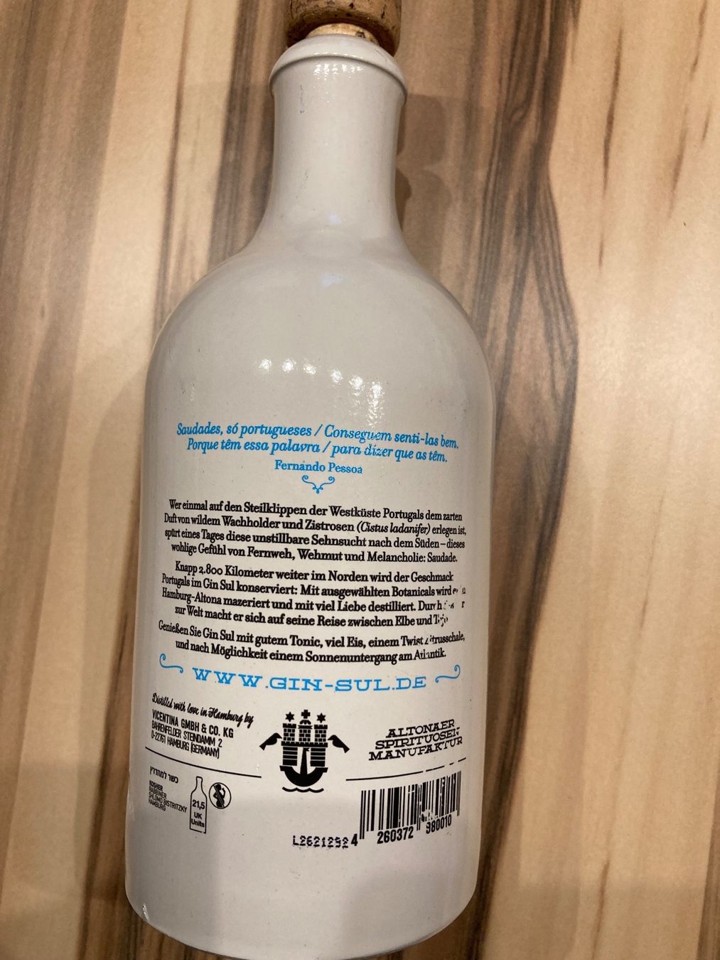 Vasi & Recipienti: Blumenvase Vase Dekoration Gin Flasche – Nuovo e nell'imballaggio originale da Aarwangen venduto da to-hirschi 1