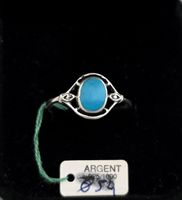 Vintage Ring Styl Navajo Native "Auge des Türkis" 925 Silber