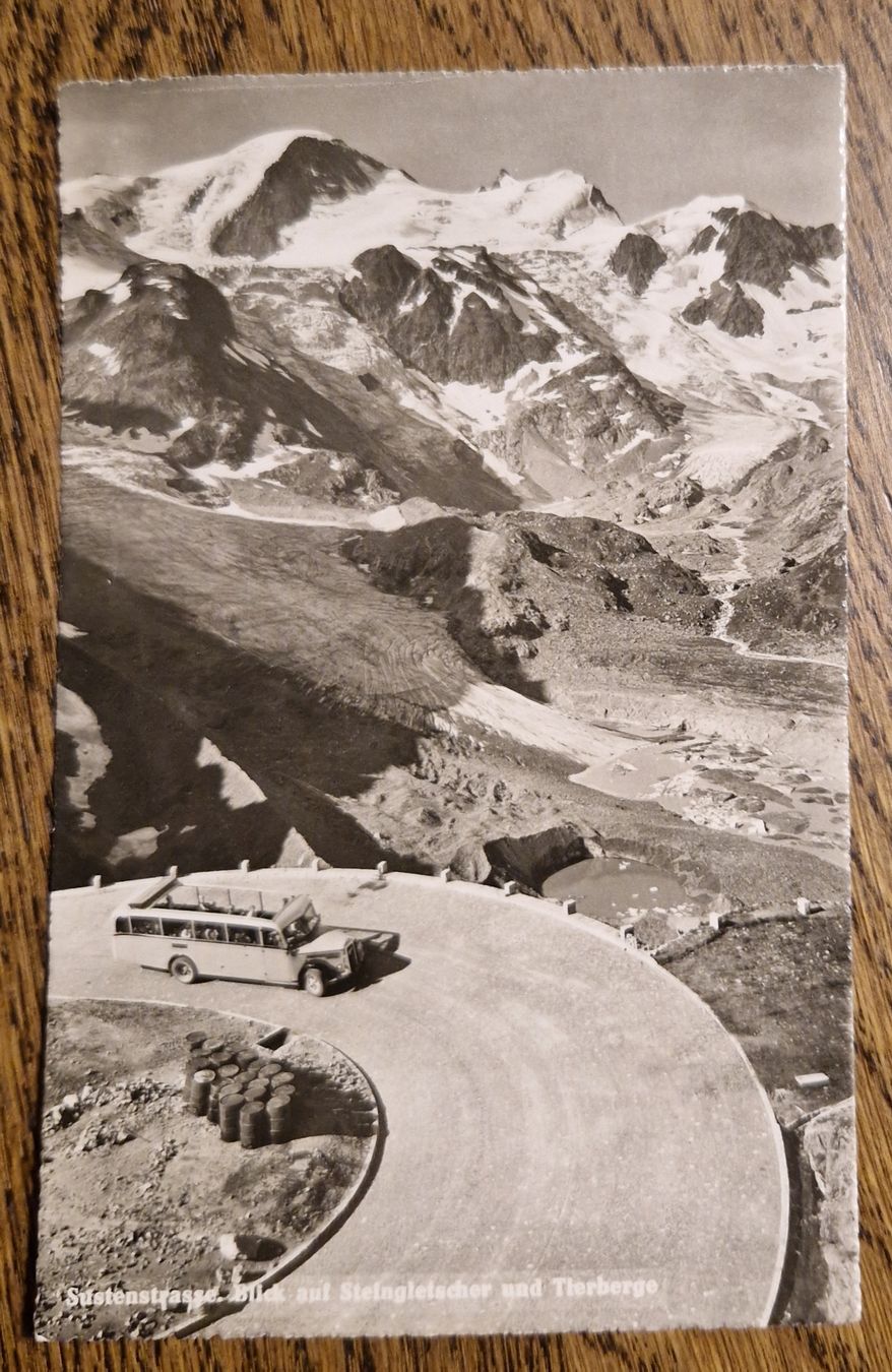 Cartoline postali: Sustenstrasse, off. Postauto,  Steingletscher 1947,n.Eriswil – Usato da Ebikon venduto da Donar50