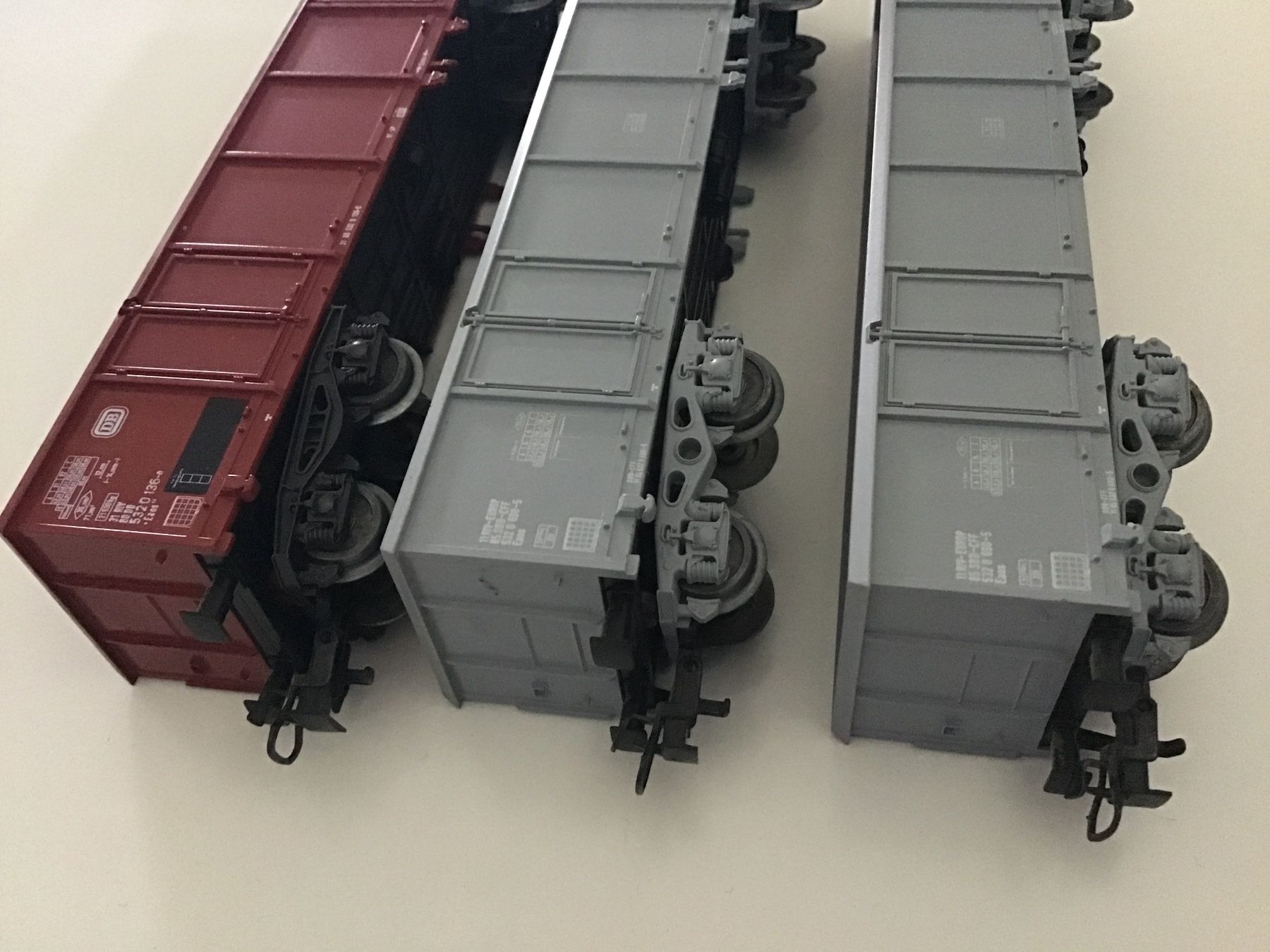 Märklin Modellini di ferrovie: 4 Modellwaggons Güterwagen SBB DB MÄRKLIN – Usato da Männedorf venduto da Modelle-aller-Art 1
