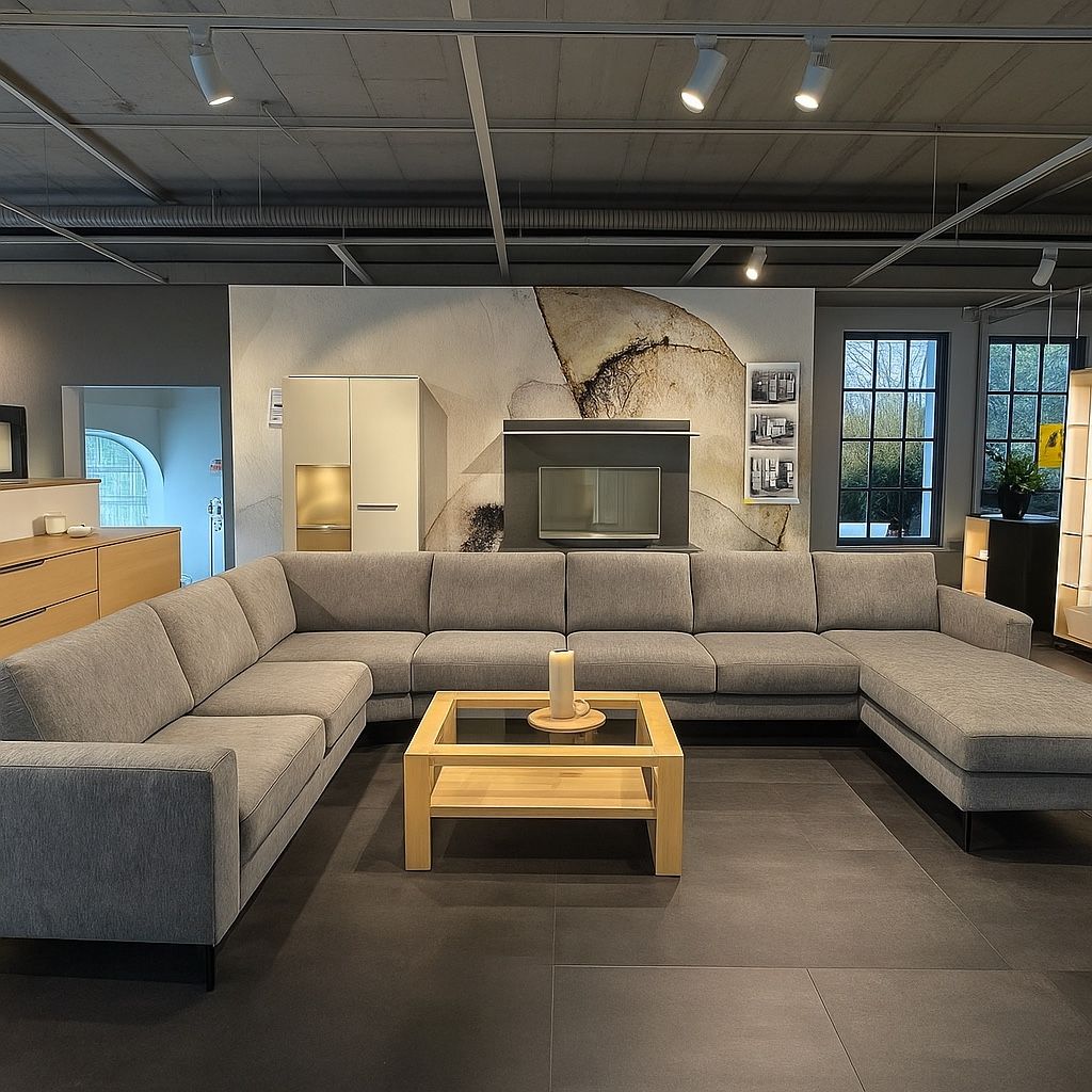 Sofas: Grosses Ecksofa / Wohnlandschaft, Grau, Top Zustand! – Gebraucht aus Bassersdorf von schokoart.ch