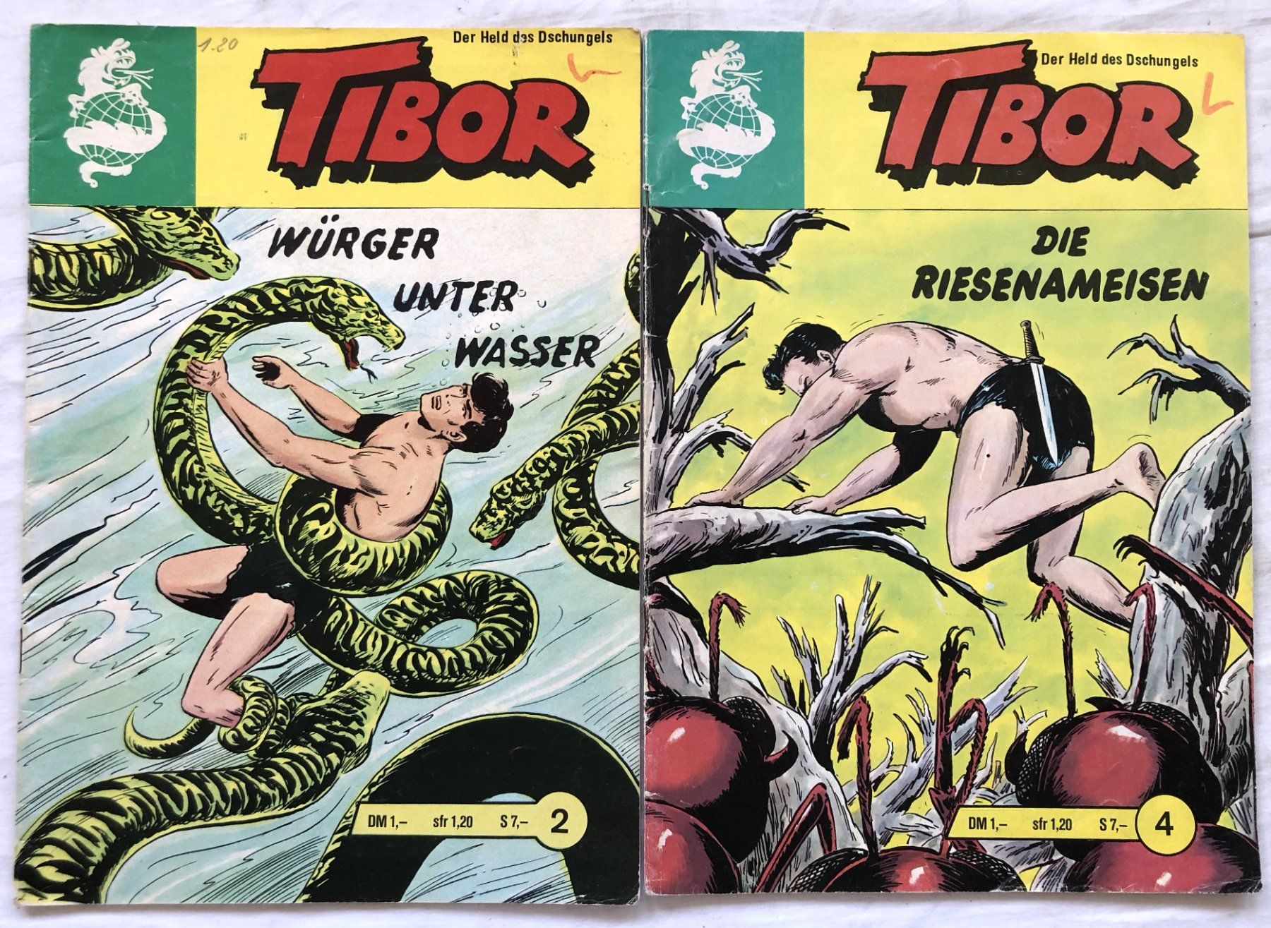 Comics: TIBOR - Hefte - Nr.2+4 - Lehning Drachen – Gebraucht aus Schaffhausen von durruti