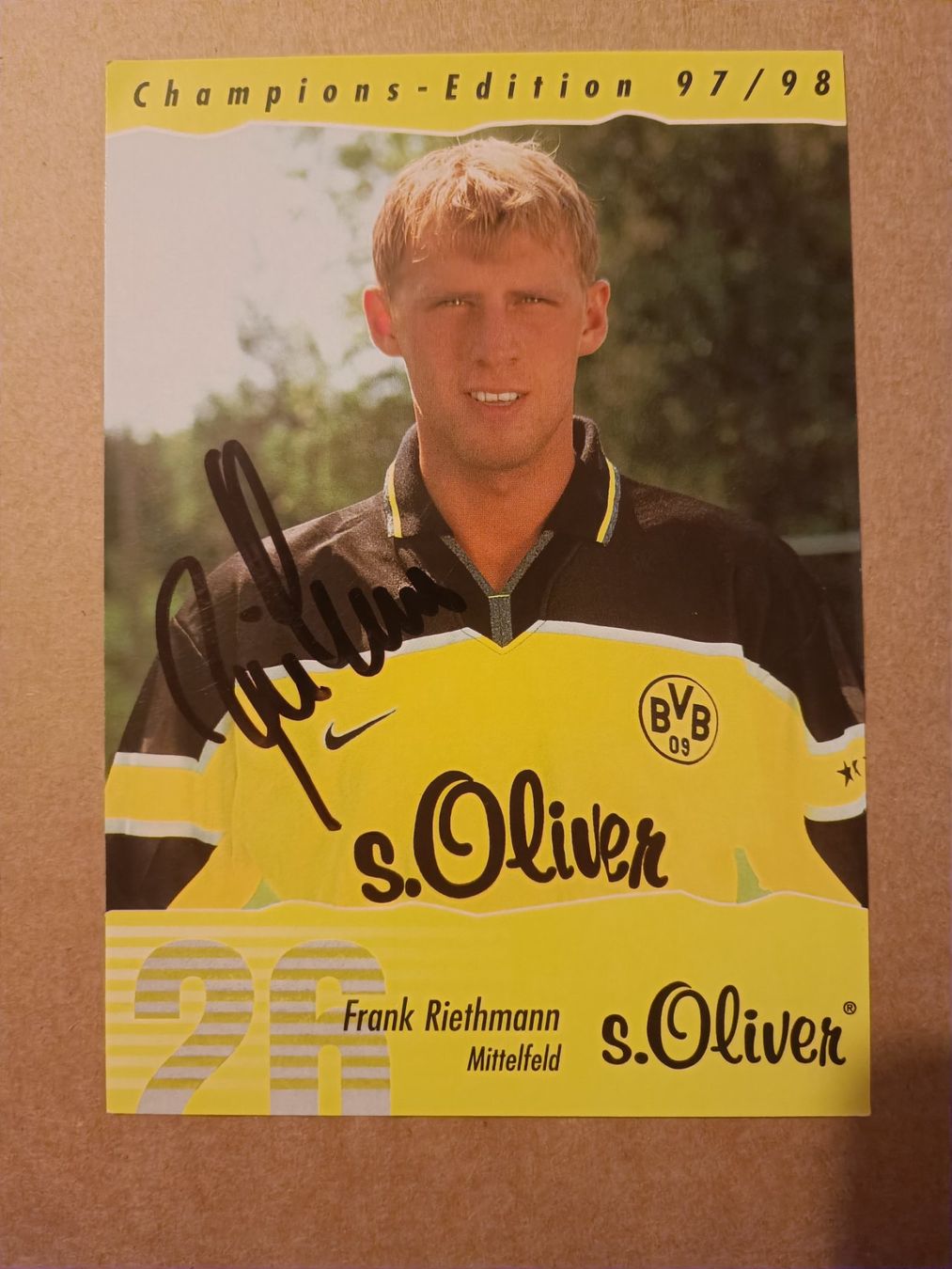 Autographes: Frank Riethmann - BVB 97/98- Champions Edition – D'occasion à Menziken par Artographs