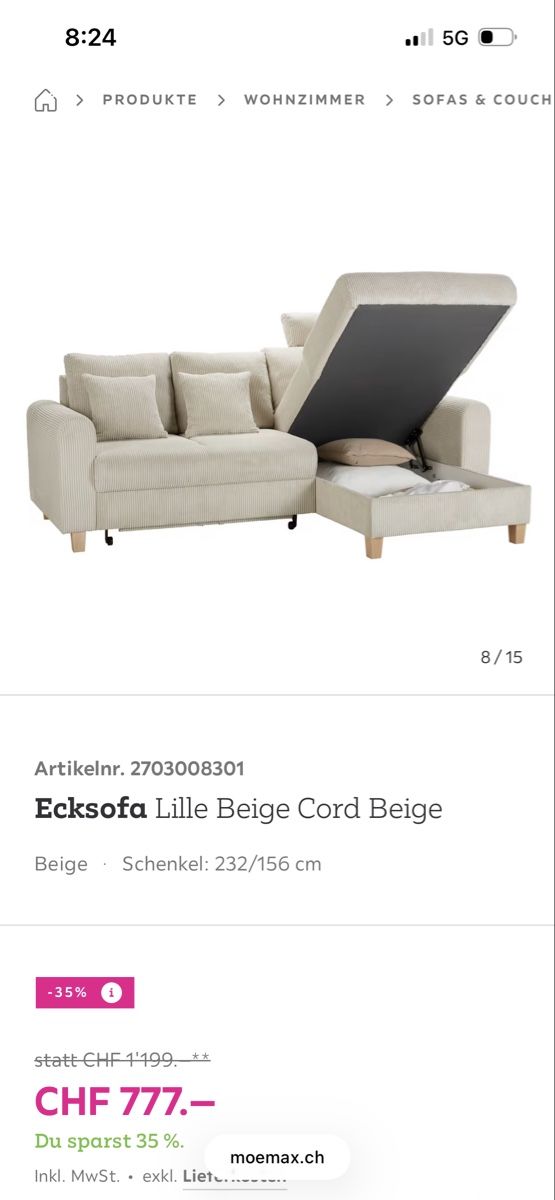Divani: Ecksofa – Usato da St. Gallen venduto da putzi33 4