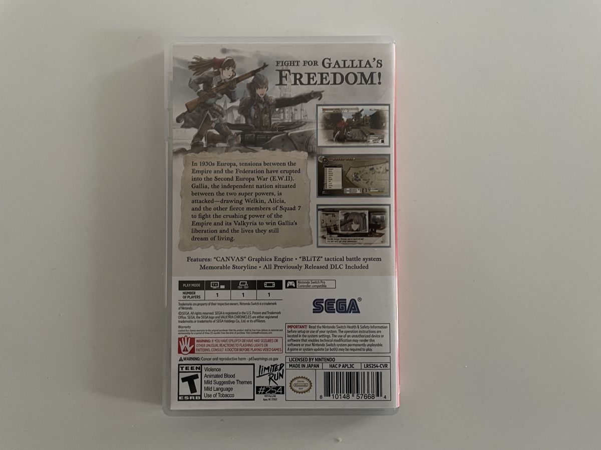 Nintendo Giochi: Valkyria chronicles remastered – Usato da Susch venduto da Ascaso 1