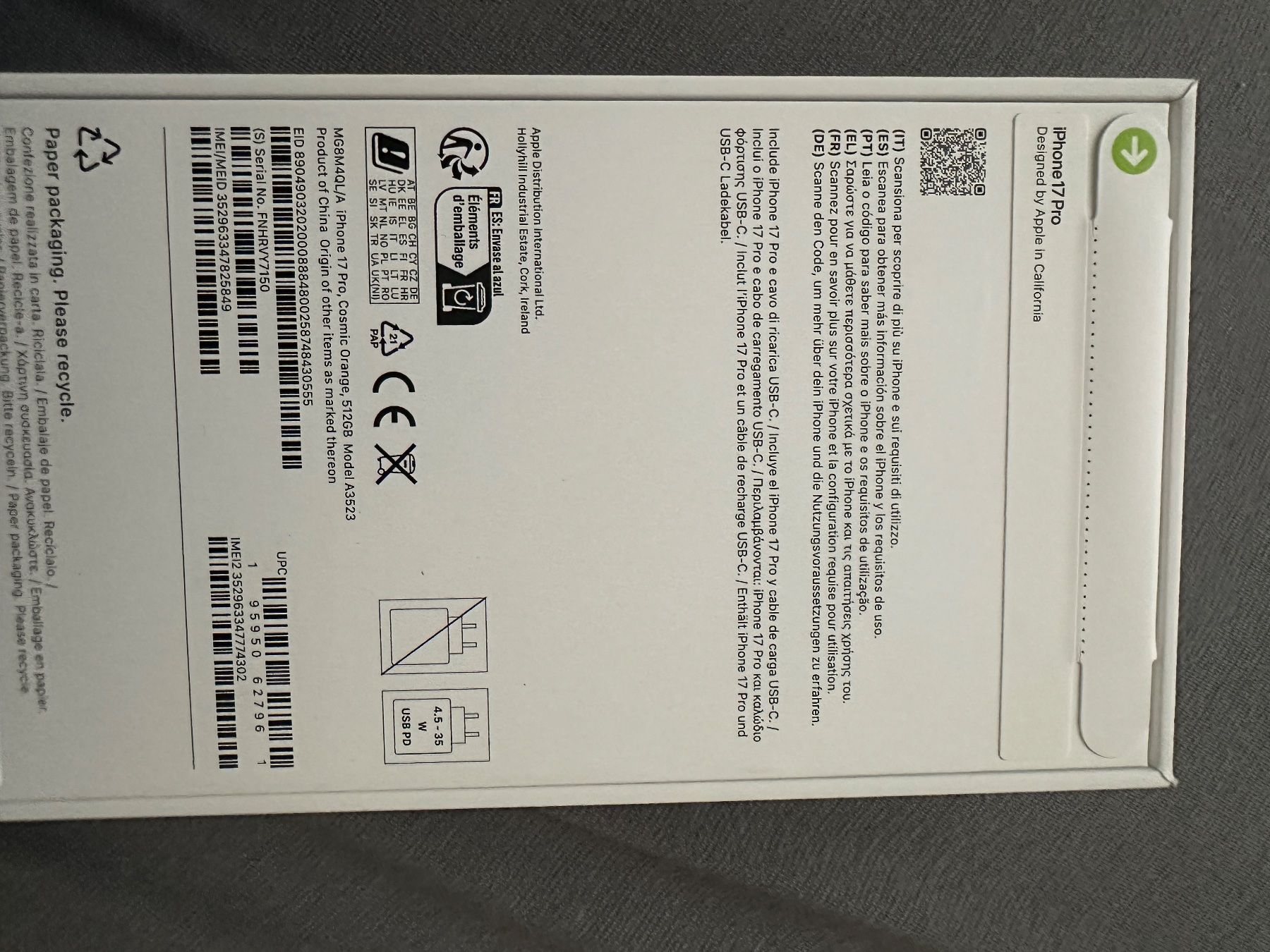 Apple Handys / Smartphones: Iphone 17 pro – Neu und originalverpackt aus Reiden von sel_wp2d 1