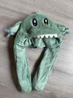 bewegliche Ohren grün Dino Kindermütze & Schal