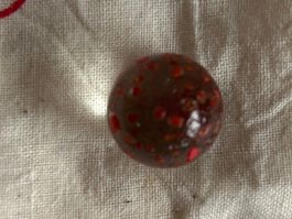 Glasmurmel (Transparent-Rot / 15mm / Glasi Hergiswil)