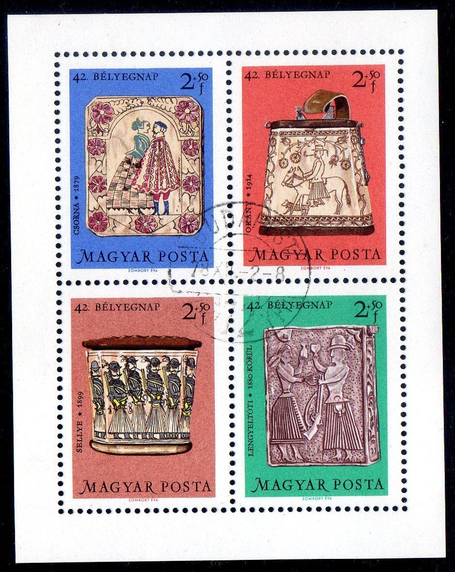 Alle Briefmarken: BRIEFMARKENBLOCK MIT 4 MARKEN SAUBER GESTEMPELT - SP13 – Gebraucht aus Losone von EM2019
