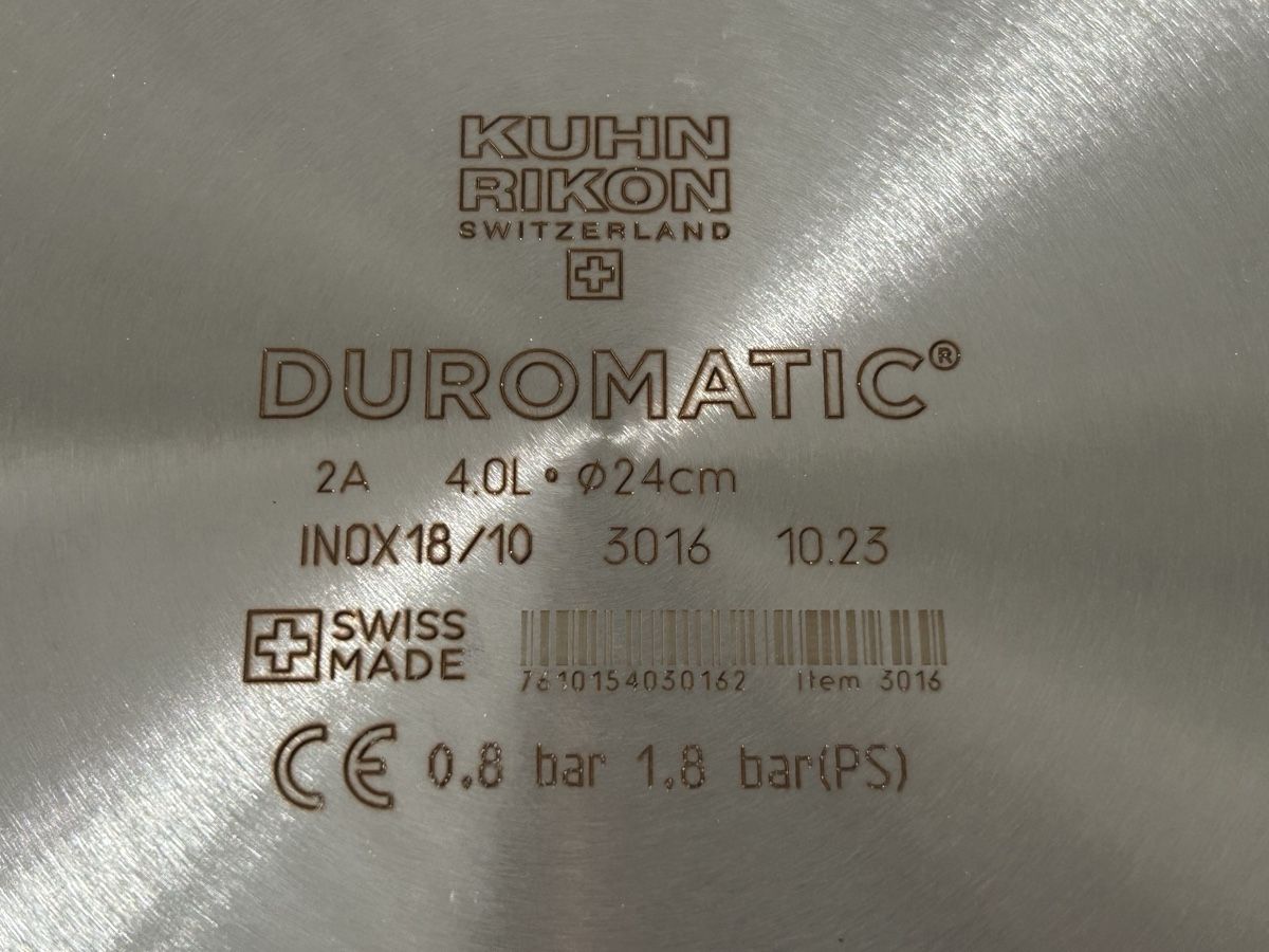 Duromatic Pentole: Kuhn Rikon DUROMATIC 4 L.  – Nuovo e nell'imballaggio originale da Frauenfeld venduto da berk39 6