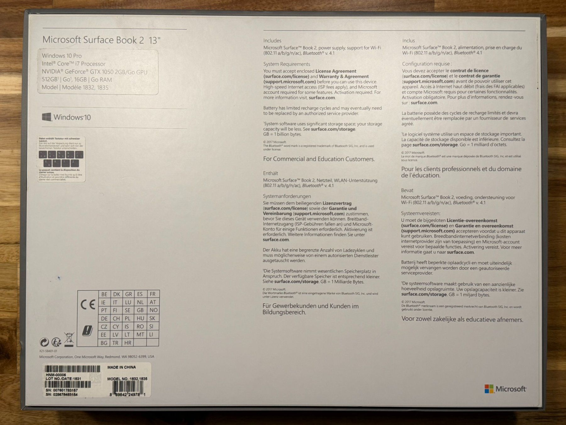 Microsoft Notebook: Microsoft Surface Book 2 13" – Usato da Rickenbach SO venduto da hotsguit83 6