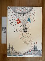 AK von Zürifäscht Ballonflug / Zürich 1953