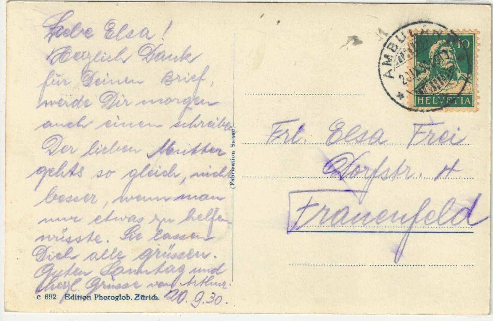 Cartoline postali: Baden - Stadtturm mit Hotel Engel – Usato da Ettingen venduto da Kartenplanet 1