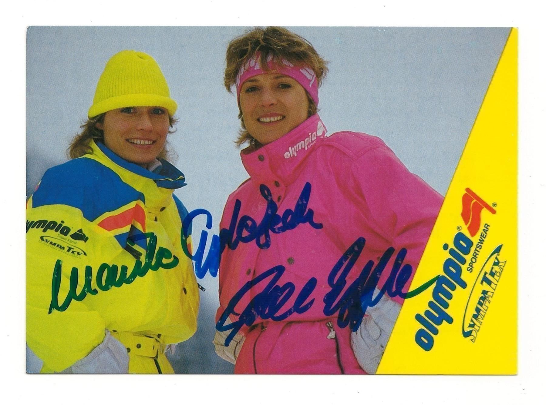 Autografi: IRENE EPPLE & MARIELE EPPLE   SKI ALPIN – Usato da Basel venduto da verano1000