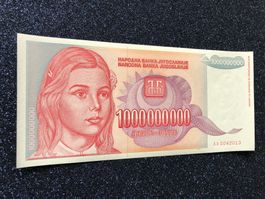 Belgrad 1993 - Jugoslawien - 1000000000 Dinara UNC