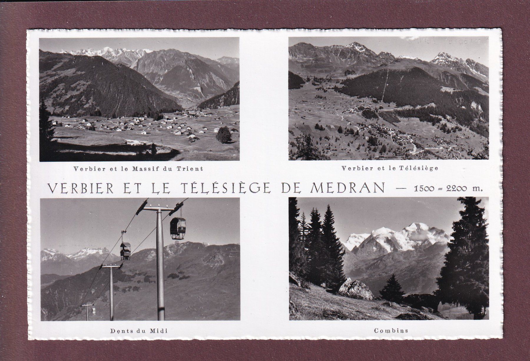 Cartoline postali: VERBIER - Télésiège de Medran – Usato da Pully venduto da nicecards