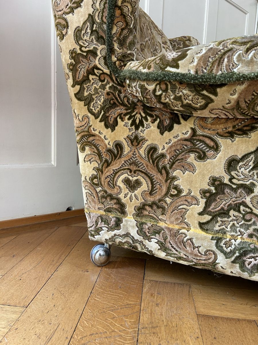 Sessel: Sessel mit Rollen und Muster, gebraucht ca. 75x90x85cm – Gebraucht aus Zürich von loooovis 4
