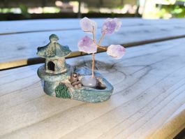 Natürlicher Amethyst Quarz Stein Baum des Lebens