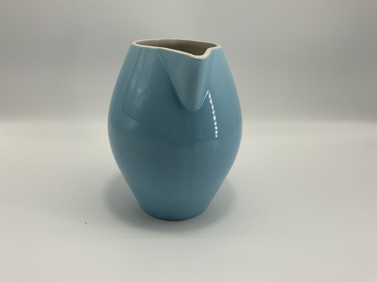 Rössler Caraffe: Hellblauer Rössler Keramik Krug Vintage – Usato da Erlach venduto da silvia3235 1