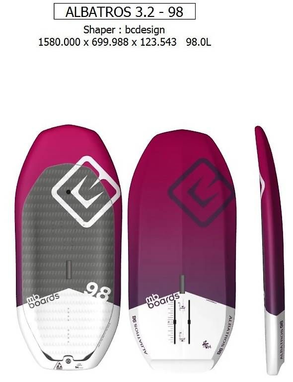 Surfboards & Schwimmbrette: Board wingfoil Albatros 98l – Gebraucht aus Pully von lau_7zrf