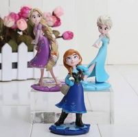 Figurines Elsa Raiponce lot de 3 pièces