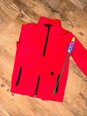Rote Softshell-Jacke 110/116 Atrium