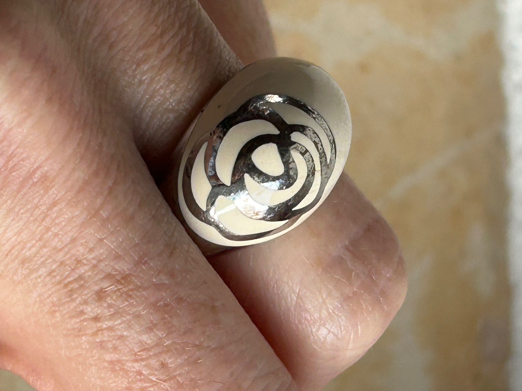 Anelli: Silberring CREME ROSE  (gr.52) – Usato da Basel venduto da bellespirit 1