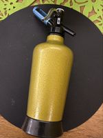 Alte Siphon Flasche, Goldfarben - Vintage Selter 🍾🥂 (50)