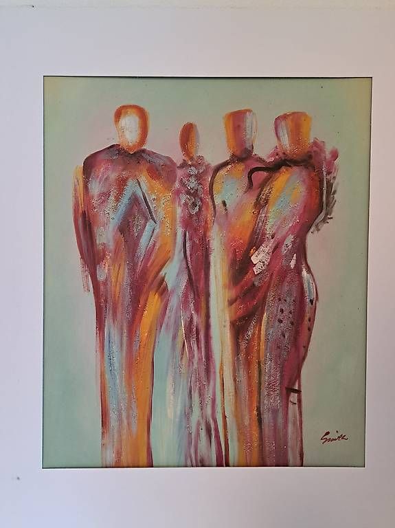 Dipinti: Ölgemälde 'Silhouetten' 50 x 60 – Nuovo e nell'imballaggio originale da Bern venduto da mar_8npr 3