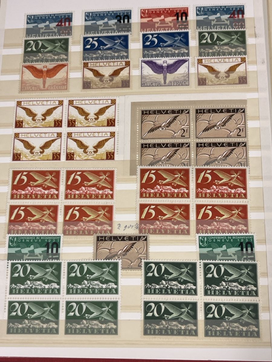 Tutti i francobolli: Grosse hochwertige CH - Flugpost Briefmarken Sammlung TOP++ – Usato da Dettighofen venduto da Moshop 1