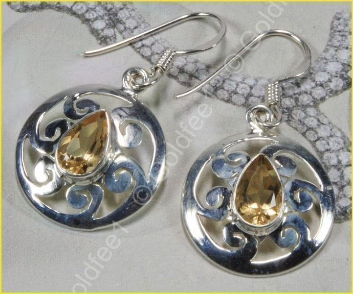 Orecchini pendenti & Orecchini a lobo: CITRINE , Citrin Ohrhänger 925 Silber – Nuovo (secondo la descrizione) da Oberglatt ZH venduto da Goldfee1