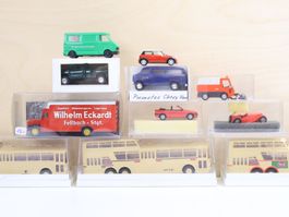 11 x Sammler Modellauto/Busse H0 1:87