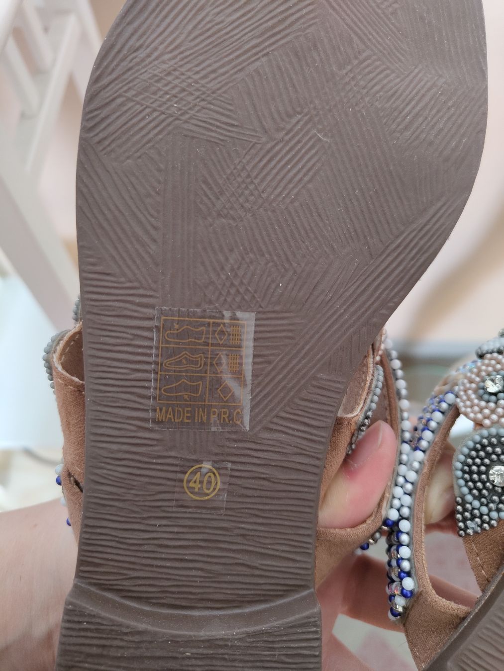 Scarpe da donna: Ciabatta con perline e conchiglie, n. 40 / nuovo! – Nuovo e nell'imballaggio originale da Lugano venduto da mar_5j2q 6