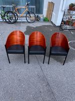 3x Original Driade Costes Chairs – Philippe Starck –Mahagoni