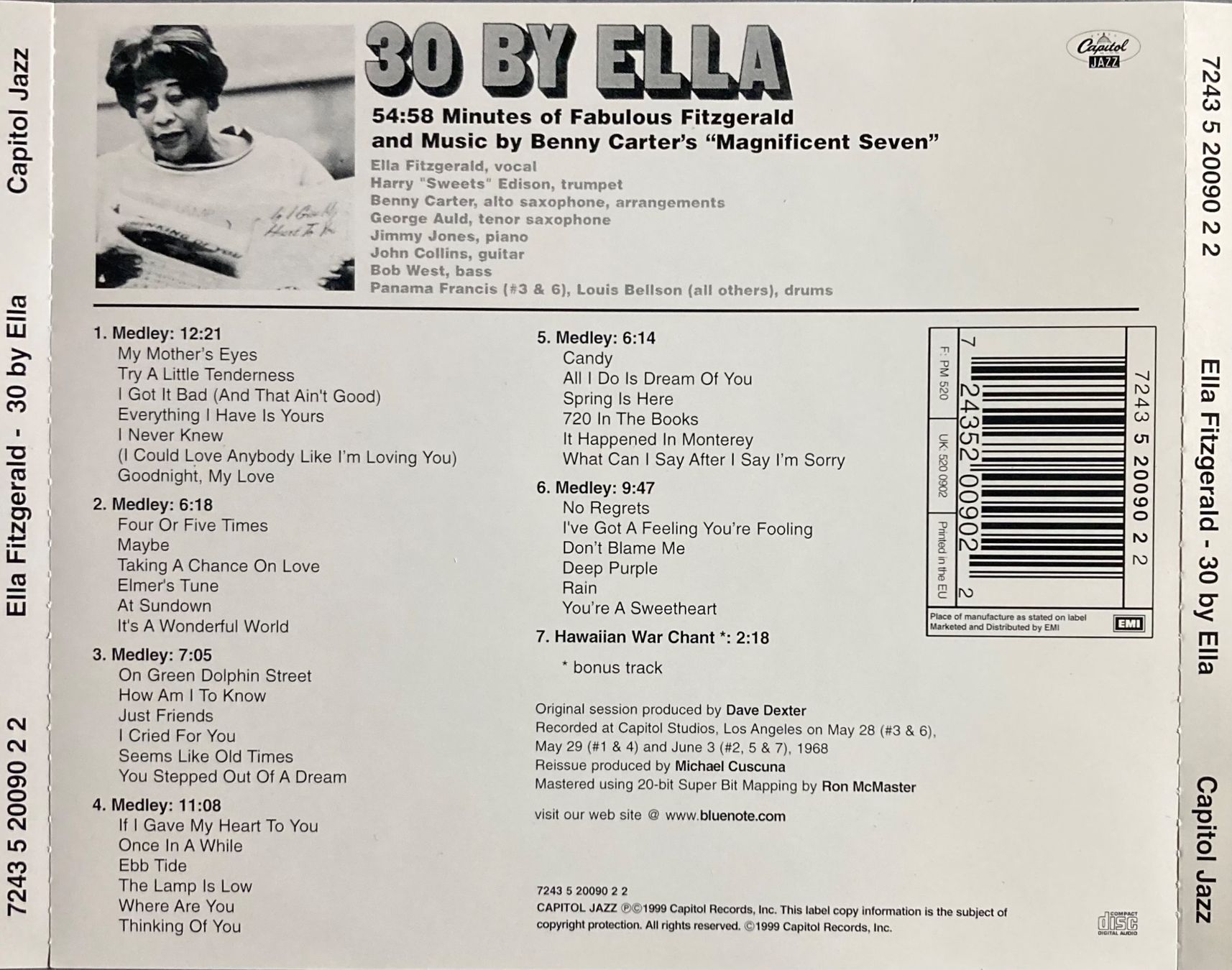 CD: ELLA FITZGERALD - 30 BY ELLA – Usato da Poliez-Pittet venduto da Newtown-Records 1