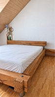 Lieferung GRATIS: Sumpfeiche Sprenger Balkenbett massivholz