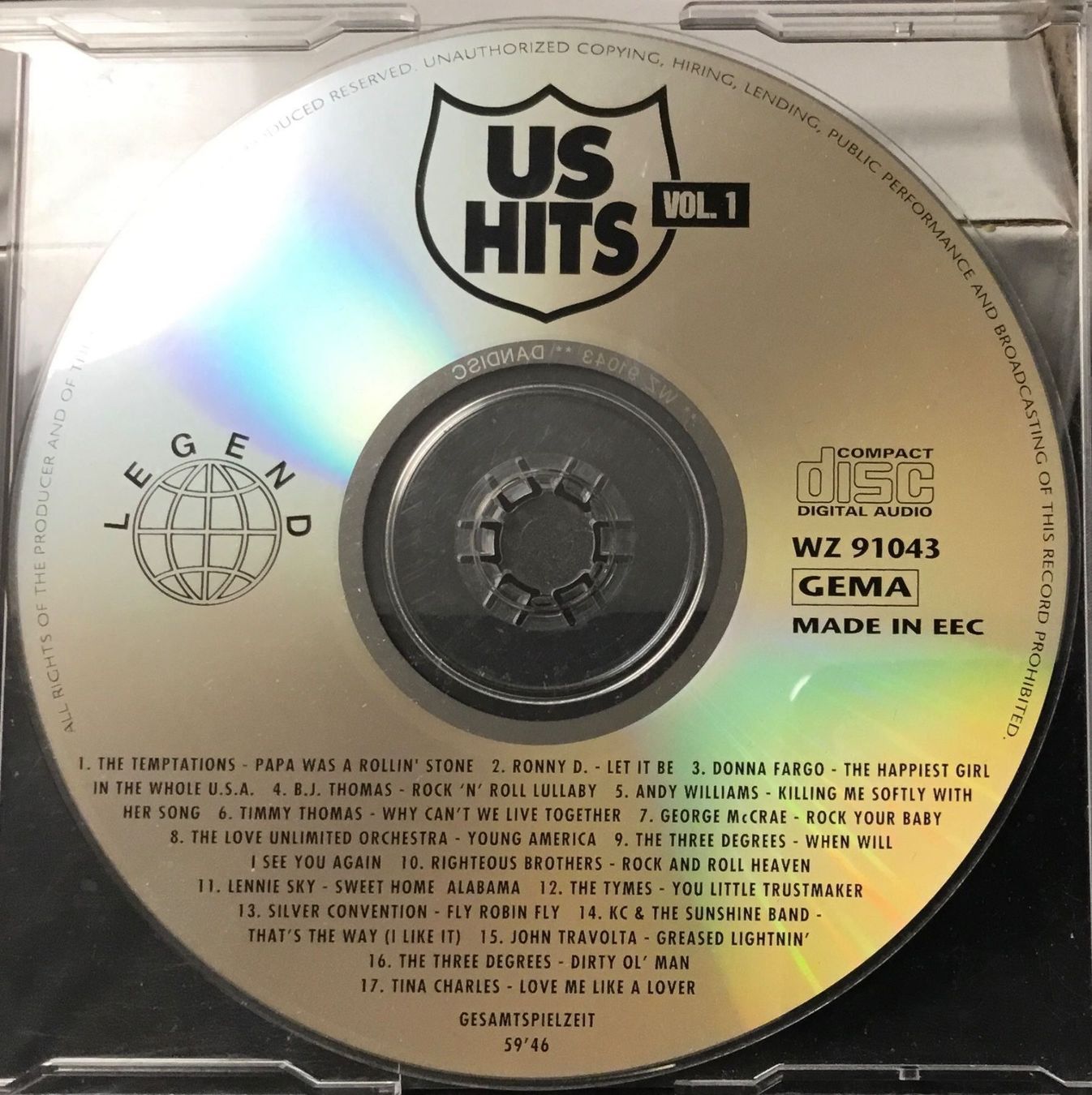 CDs: (CD) US Hits „Vol1“ – Gebraucht aus Serneus von kowalsky1