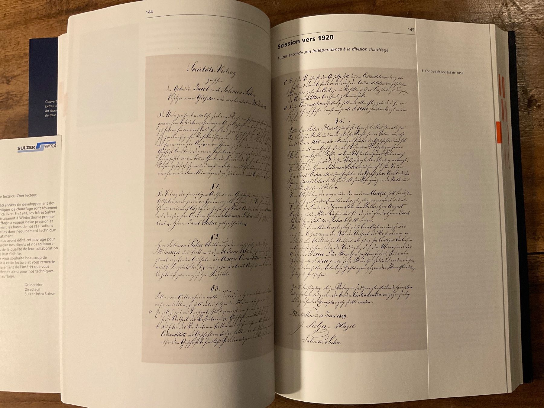 Libri: "De la chaleur" Sulzer 150 ans de technique de chauf. – Usato da Avenches venduto da Tinkey 3