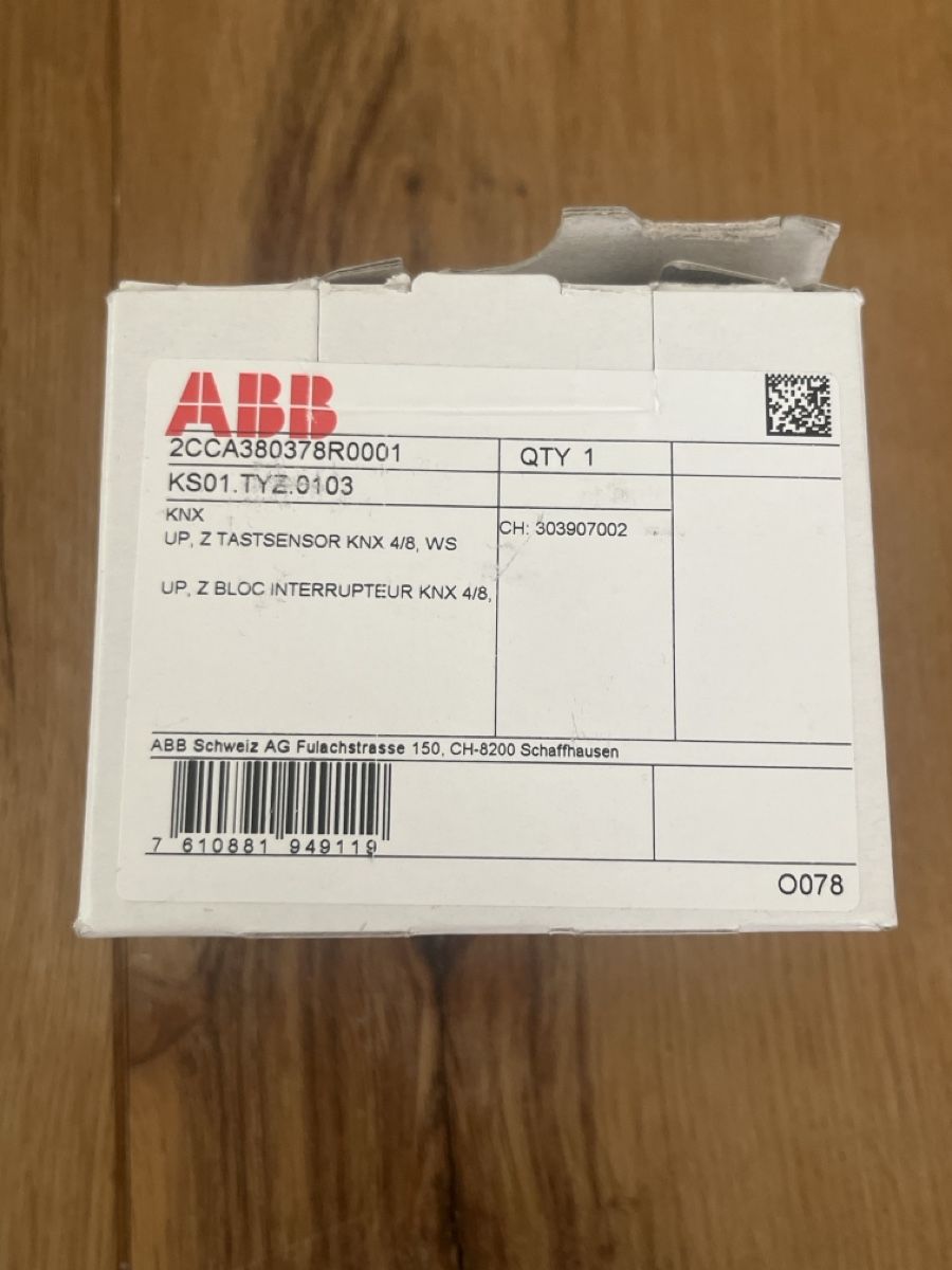 ABB Schalter: ABB SIDUS KNX Tastsensor 4/8 KS01.TYB.0103 Weiss – Neu (gemäss Beschreibung) aus Zürich von ila_nbb6