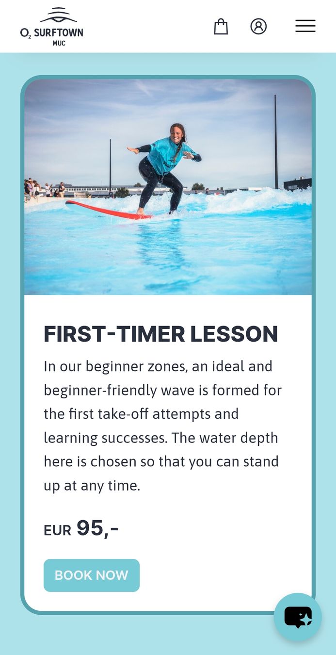 Buoni: Surftown MUC Rookie oder First-timer  Lesson Gutschein – Nuovo e nell'imballaggio originale da Tamins venduto da LisaMorpurgo