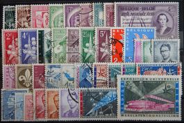 Belgien ex. Kat. 875-1131 gest. 1950/58