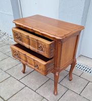 Antiker Nachttisch Louis XV Nussbaumholz 2 schublade 19Jh