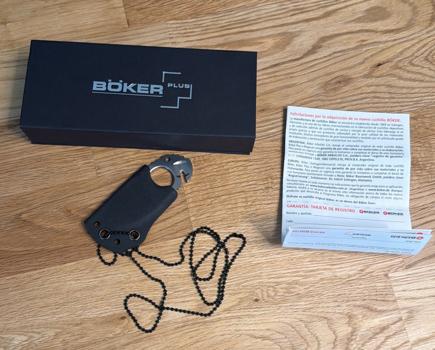 Zubehör: BÖCKER PLUS AMMONIT IWA 2016 NACKENMESSER – Neu und originalverpackt aus Zürich von Frei-Occasionen 1