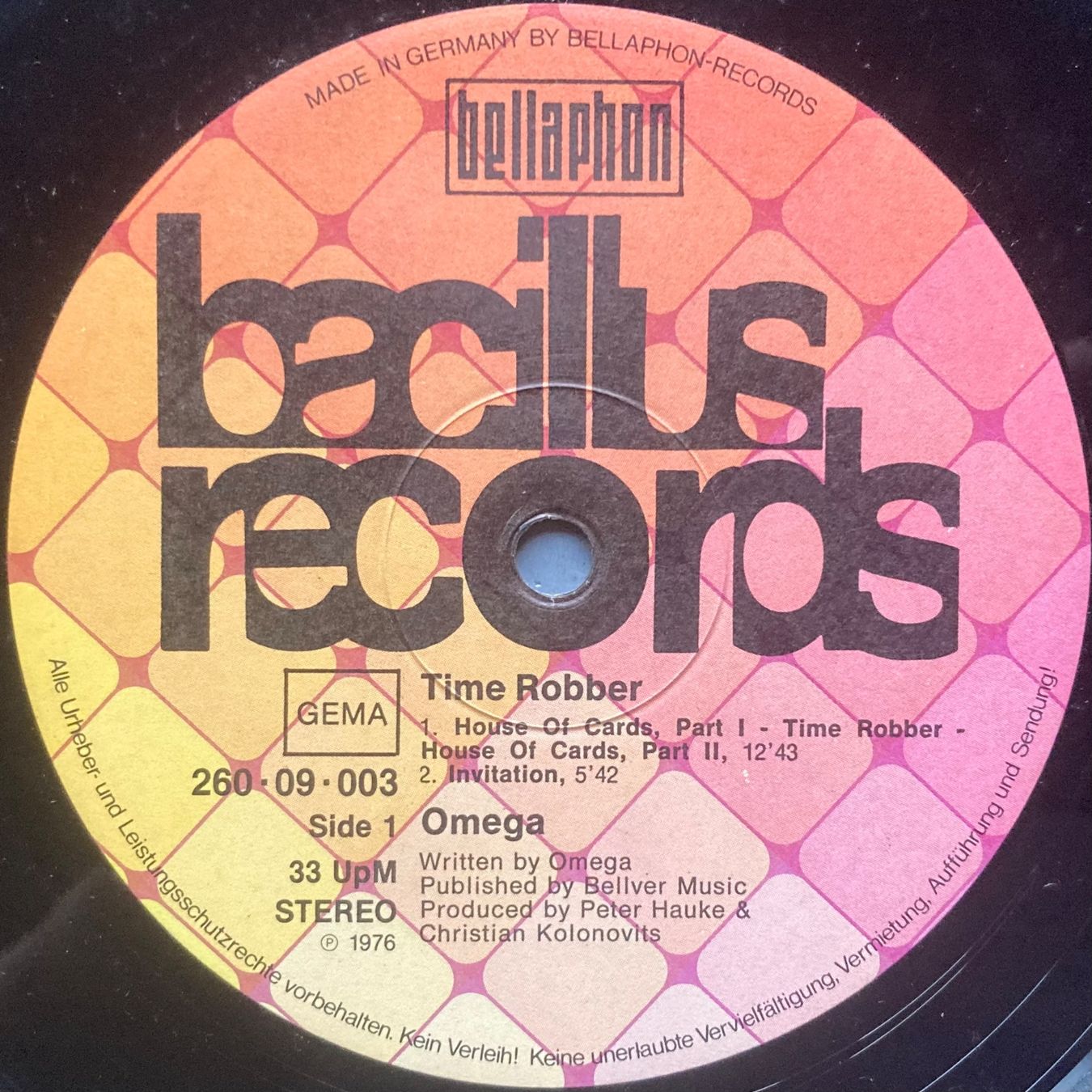 Dischi in vinile: OMEGA - TIME ROBBER – Usato da Poliez-Pittet venduto da Newtown-Records 2